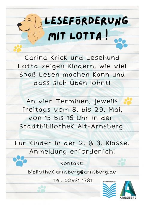 Leseförderung mit Lotta | Bild: Stadtbibliothek Arnsberg